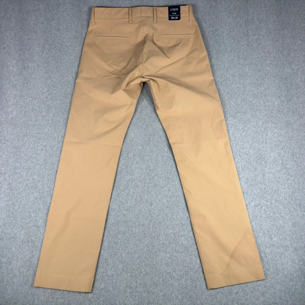 J.Crew Flex Slim Chino Pants Mens 29x30 Khaki NWT READ